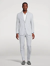 Soft Tailored Seersucker Sport Coat