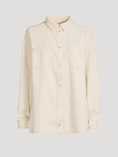 Ms. Charlotte Oversized Denim Shirt