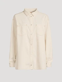 Ms. Charlotte Oversized Denim Shirt