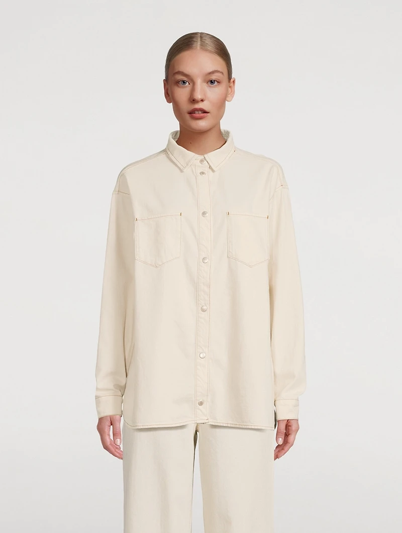 Ms. Charlotte Oversized Denim Shirt