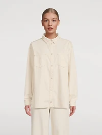 Ms. Charlotte Oversized Denim Shirt