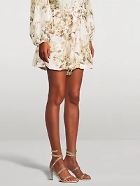 Cleo Crystal Satin Sandals