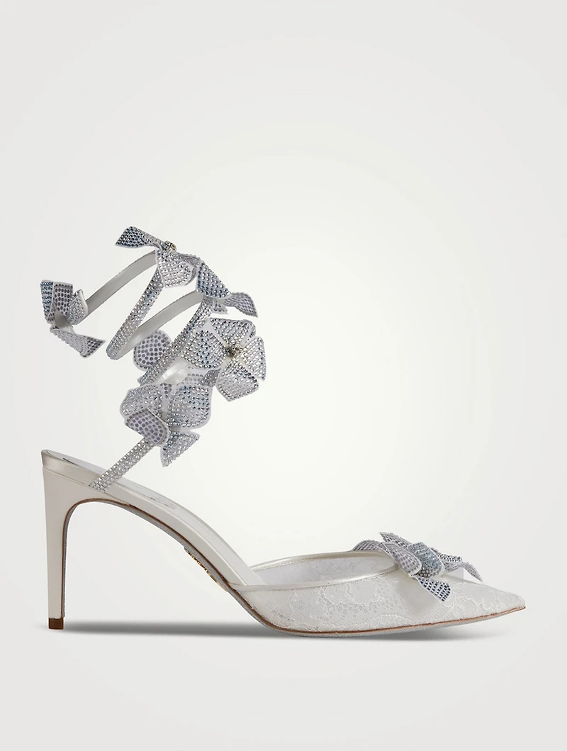 Floriane Lace And Satin Pumps