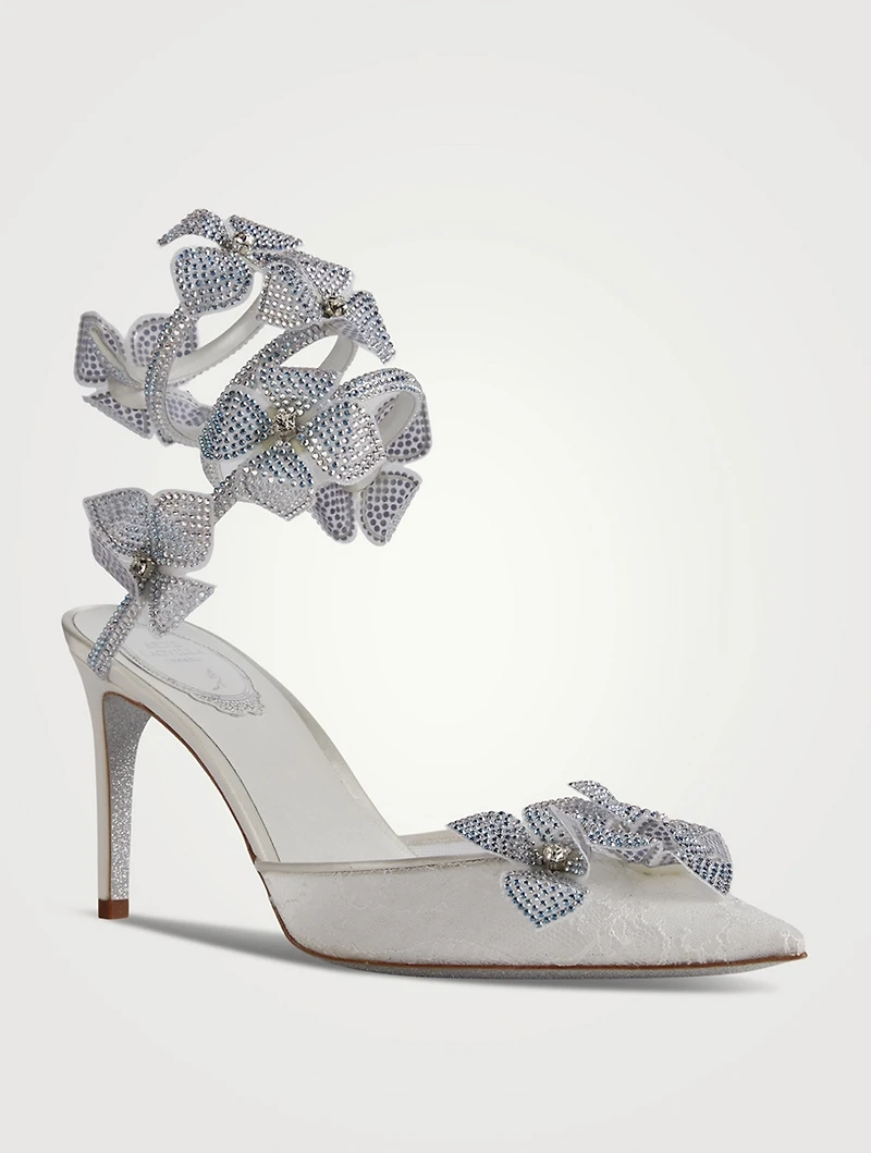 Floriane Lace And Satin Pumps
