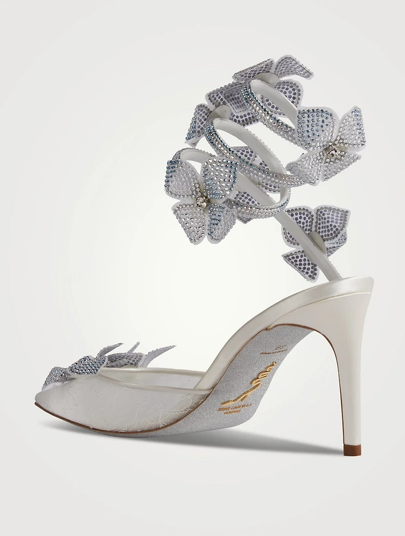 Floriane Lace And Satin Pumps