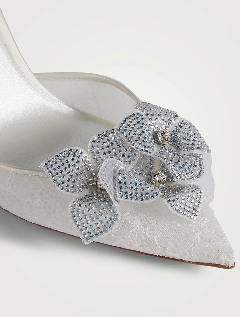 Floriane Lace And Satin Pumps