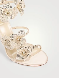 Floriane Crystal Satin Sandals