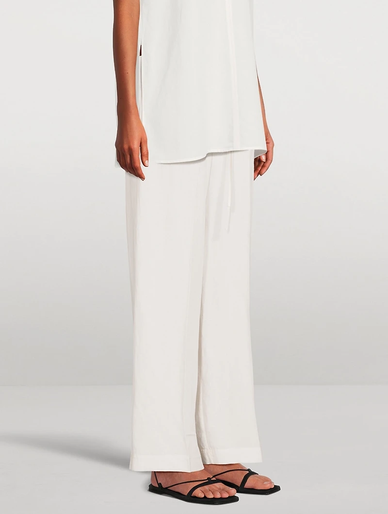 Fluid Drawstring Trousers