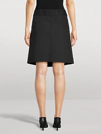 Belted Trench Skirt