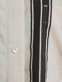 Jacquard Stripe Shirt Dress
