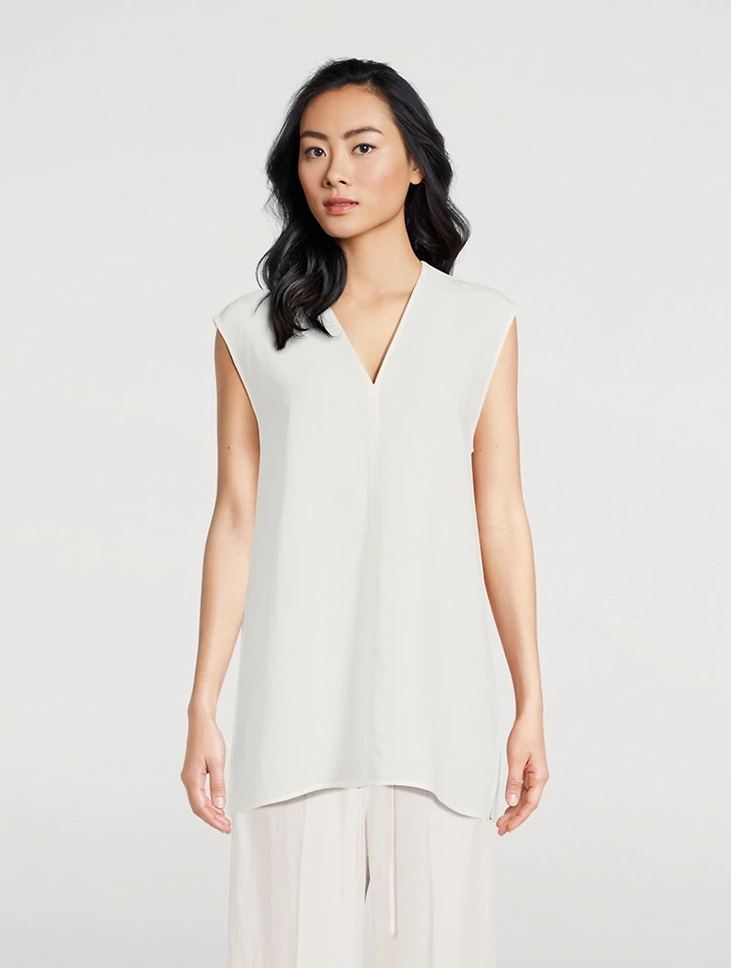 Fluid V-Neck Blouse