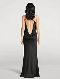 One-Shoulder Bias-Cut Gown