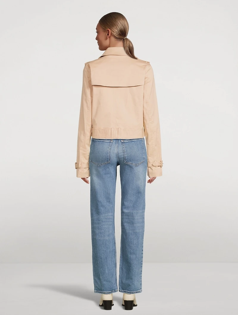 Cropped Trench Coat