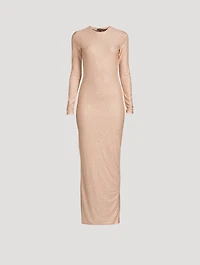 Crystal-Embellished Maxi Dress