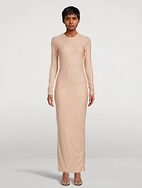 Crystal-Embellished Maxi Dress