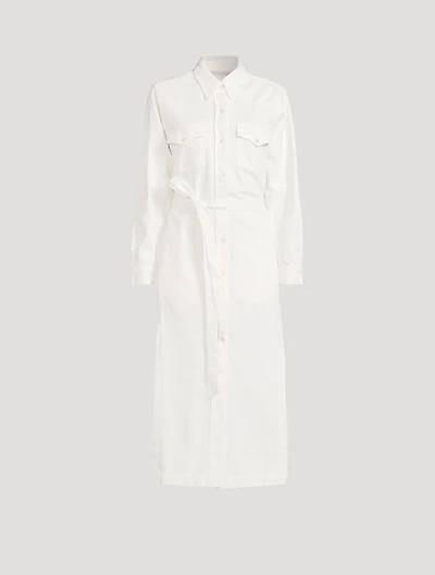 Iris Belted Denim Shirt Dress