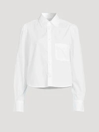 Nia Puff-Sleeve Poplin Shirt