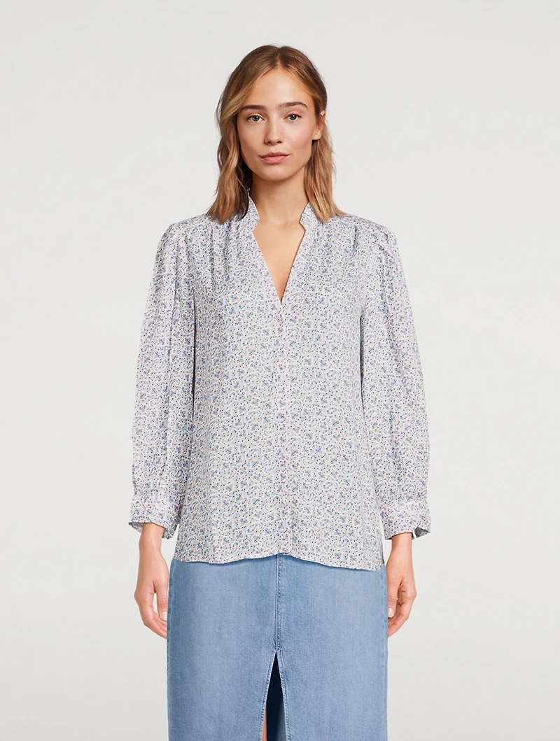 Keyra Top Paisley Print