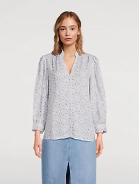 Keyra Top Paisley Print