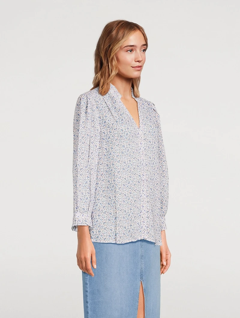 Keyra Top Paisley Print
