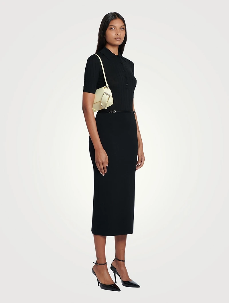 Voyou Leather Shoulder Flap Bag