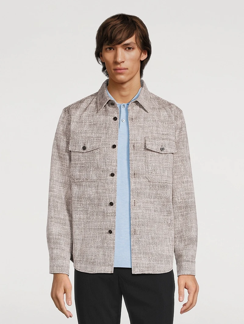 Garvin Tweed Shirt Jacket