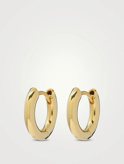 Plain Amalfi Huggie Hoop Earrings