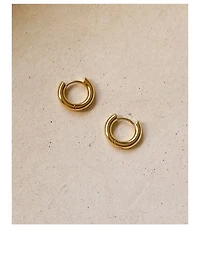 Plain Amalfi Huggie Hoop Earrings