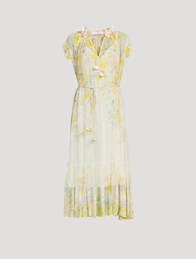 Harmony Flutter Midi Dress