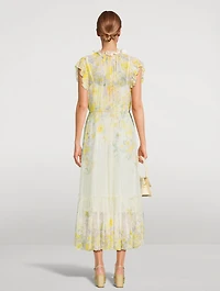 Harmony Flutter Midi Dress
