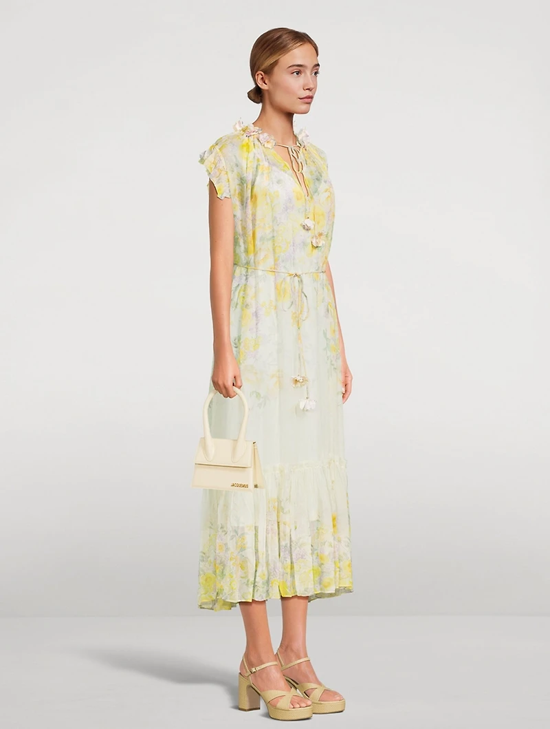 Harmony Flutter Midi Dress
