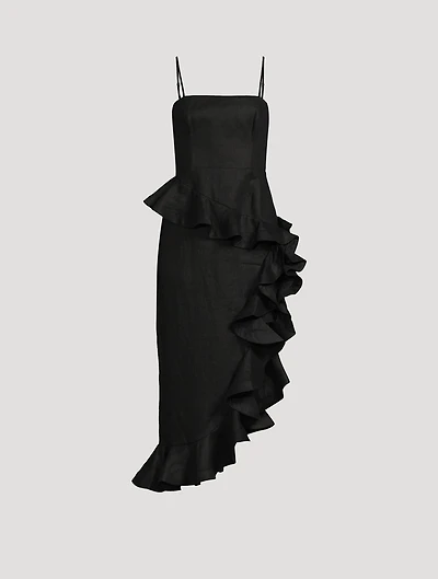 Harmony Linen Midi Tango Dress