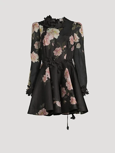 Natura Linen And Silk Mini Dress