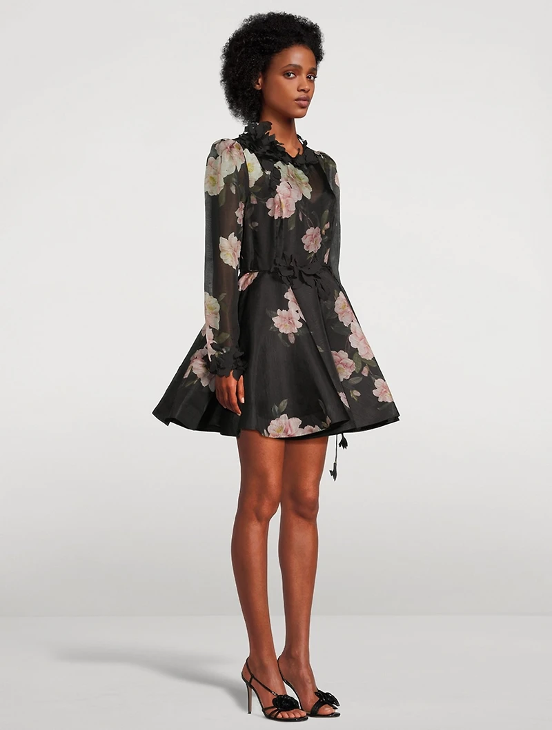 Natura Linen And Silk Mini Dress