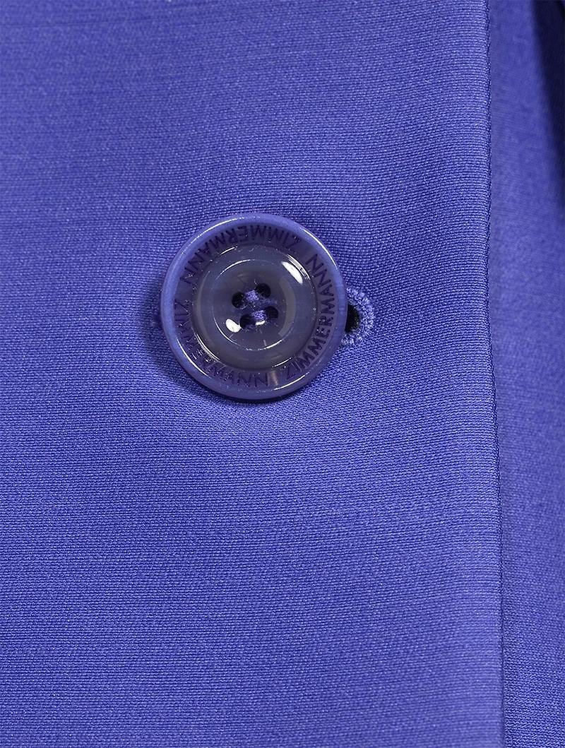 Natura Wool And Silk Double-Breasted Blazer