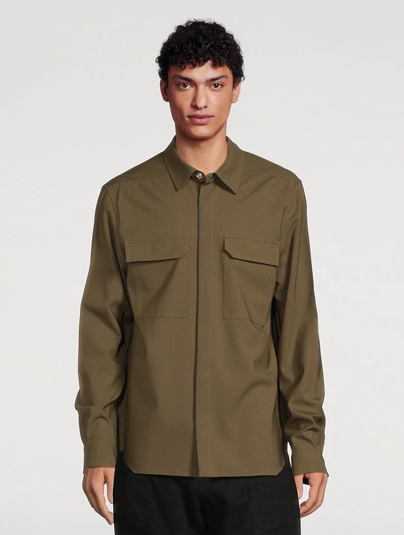 Porterville Stretch Wool Overshirt