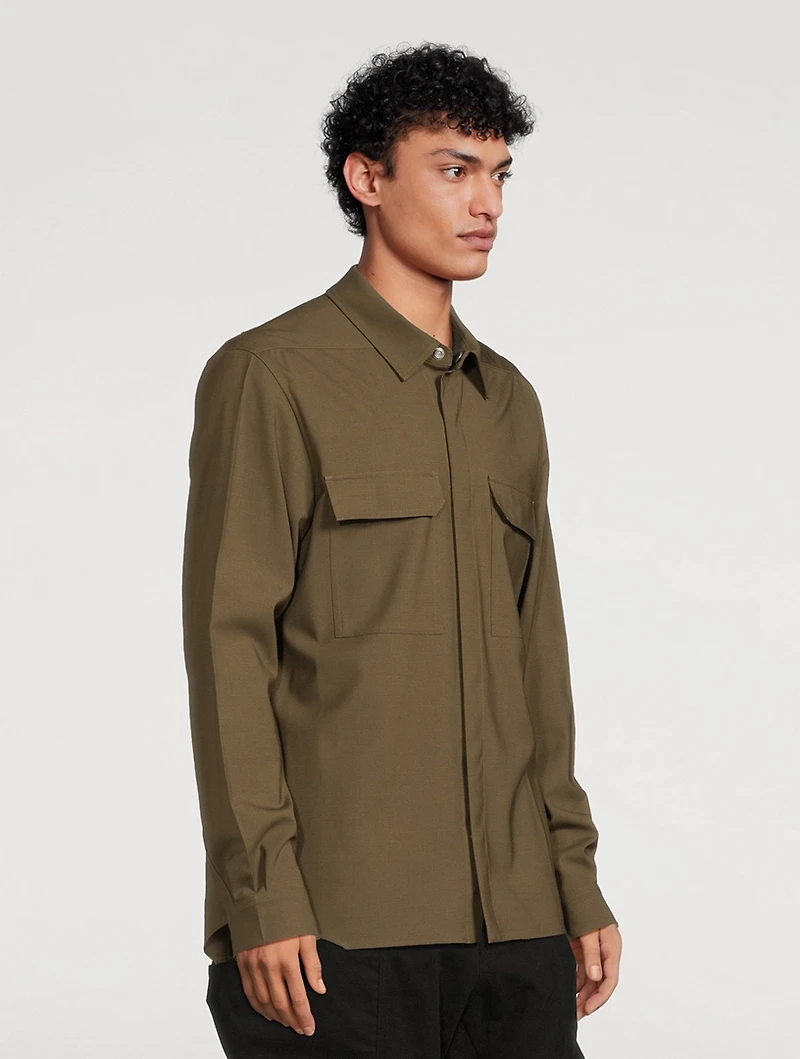 Porterville Stretch Wool Overshirt