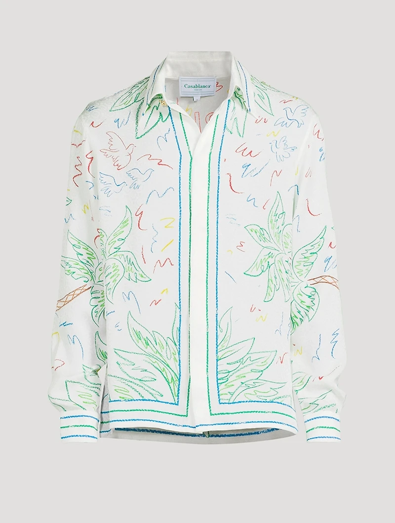 Crayon Tennis Club Silk Shirt
