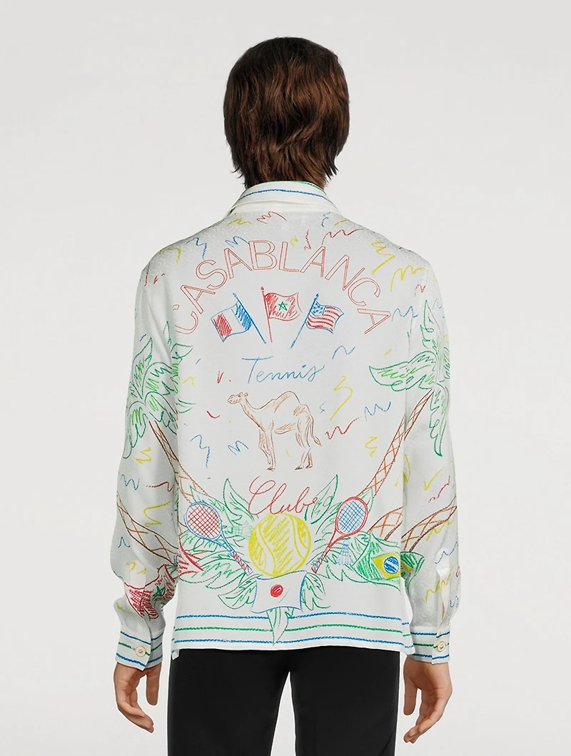 Crayon Tennis Club Silk Shirt