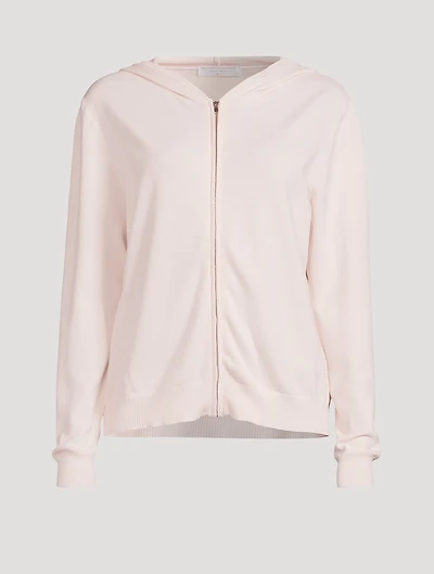 Organic Cotton Stretch Hooded Cardigan