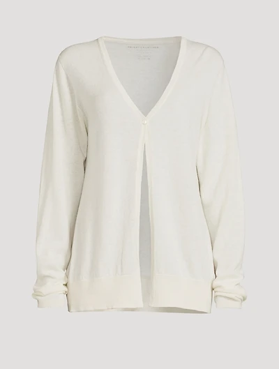Cashmere Single-Button Cardigan