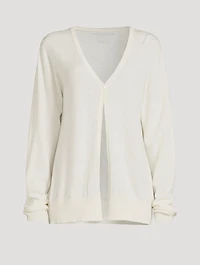 Cashmere Single-Button Cardigan
