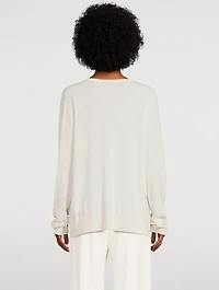 Cashmere Single-Button Cardigan