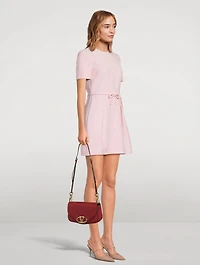 Small VLogo Leather Crossbody Bag