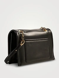 VLogo Chain Leather Shoulder Bag