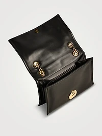 VLogo Chain Leather Shoulder Bag