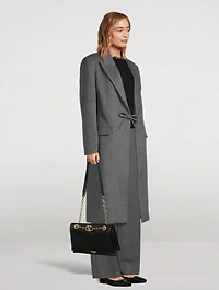 VLogo Chain Leather Shoulder Bag