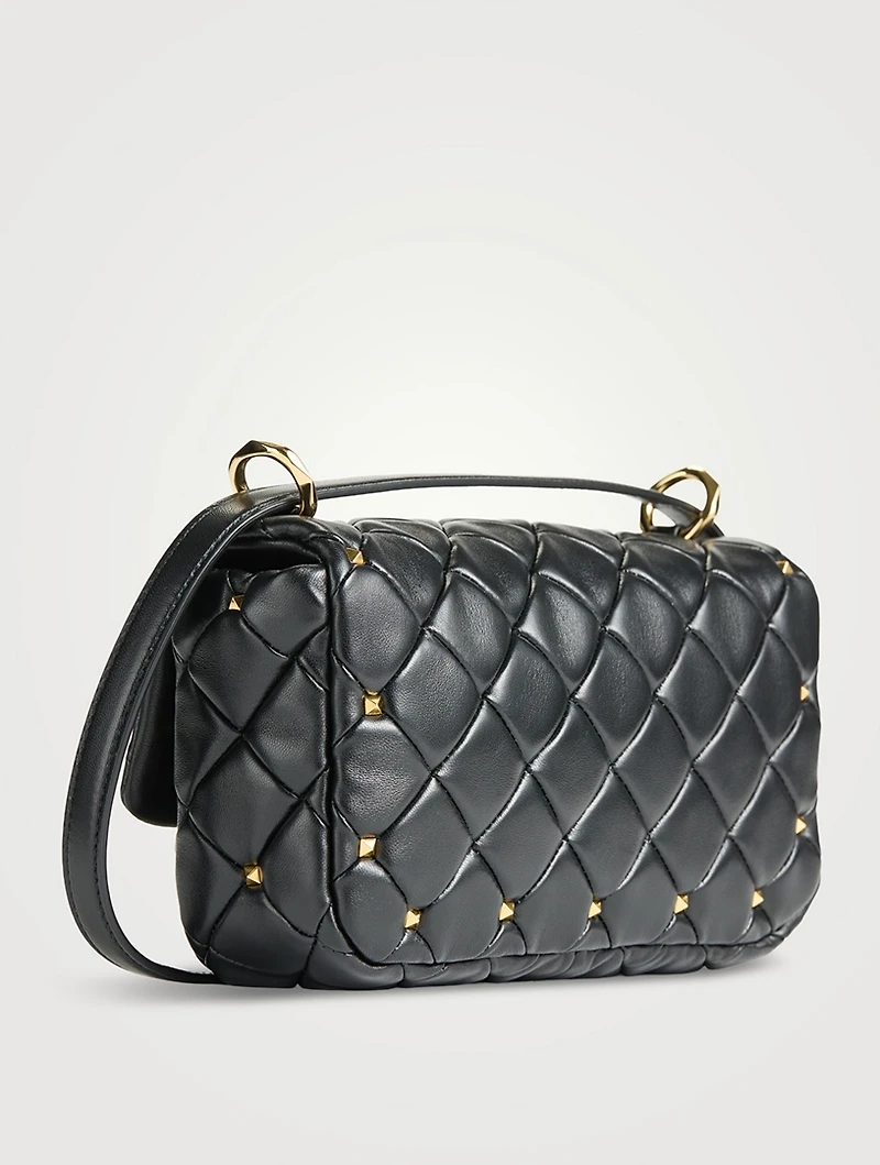 Rockstud Spike Leather Crossbody Bag