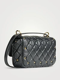 Rockstud Spike Leather Crossbody Bag