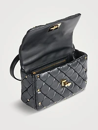 Rockstud Spike Leather Crossbody Bag